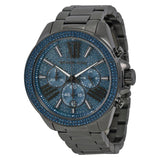  Shop Authentic Michael Kors Wren Chronograph Quartz Blue Dial Grey Steel Strap Watch For Women - MK6097 - Luxxuri