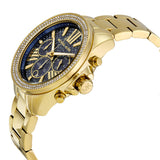  Shop Authentic Michael Kors Wren Diamonds Blue Dial Gold Steel Strap Watch for Women - MK6291 - Luxxuri