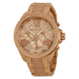  Shop Authentic Michael Kors Wren Crystals Rose Gold Dial Rose Gold Steel Strap Watch for Women - MK6096 - Luxxuri