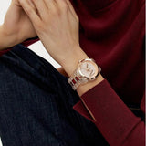  Shop Authentic Michael Kors Runway Analog Crystals Rose Gold Dial Two Tone Steel Strap Watch for Women - MK7355 - Luxxuri