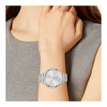  Shop Authentic Michael Kors Portia Silver Dial Silver Mesh Bracelet Watch for Women - MK3843 - Luxxuri