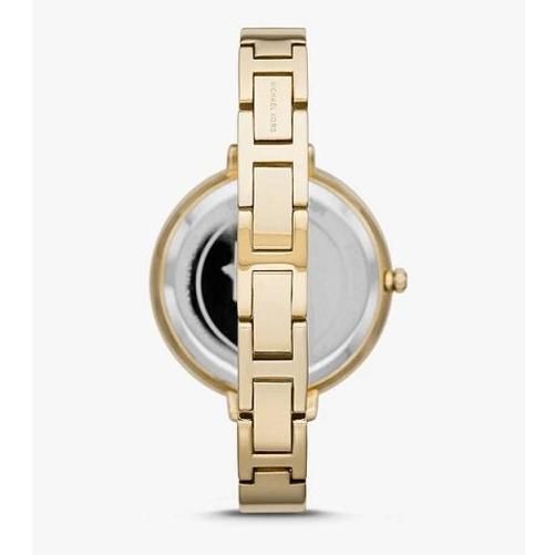  Shop Authentic Michael Kors Parker Crystals Gold Dial Gold Steel Strap Watch For Women - MK4469 - Luxxuri