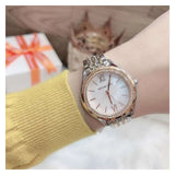  Shop Authentic Michael Kors Mindy Three Hand White Dial Two Tone Steel Strap Watch For Women - MK7077 - Luxxuri