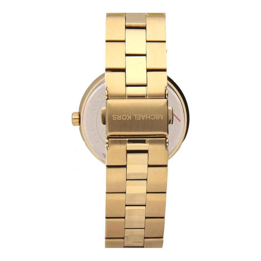  Shop Authentic Michael Kors Garner Quartz Gold Dial Gold Steel Strap Watch For Women - MK6408 - Luxxuri