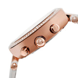  Shop Authentic Michael Kors Parker White Diamonds Dial White Leather Strap Watch for Women - MK2281 - Luxxuri