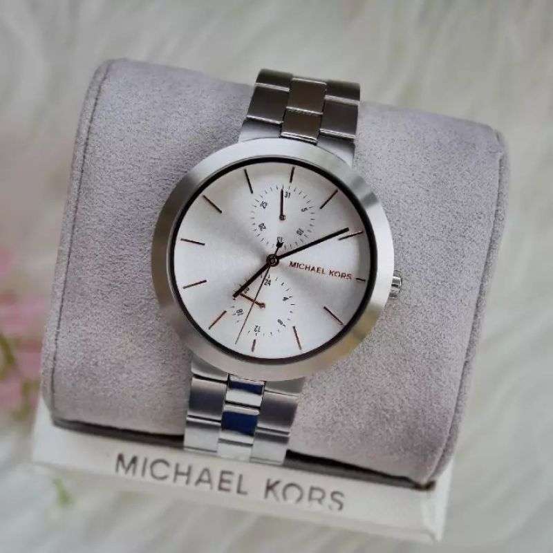  Shop Authentic Michael Kors Garner Analog Silver Dial Silver Steel Strap Watch For Women - MK6407 - Luxxuri