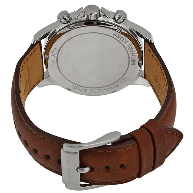  Shop Authentic Michael Kors Gage Chronograph Blue Dial Brown Leather Strap Watch For Men - MK8362 - Luxxuri