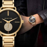  Shop Authentic Michael Kors Portia Black Dial Gold Steel Strap Watch for Women - MK3788 - Luxxuri