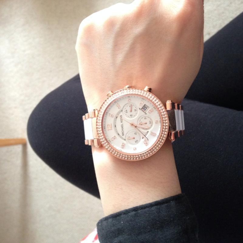  Shop Authentic Michael Kors Parker White Dial Two Tone Steel Strap Watch for Women - MK5774 - Luxxuri