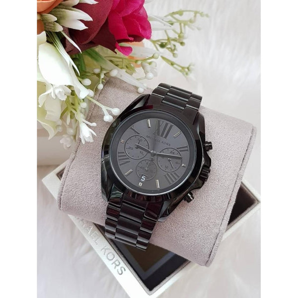  Shop Authentic Michael Kors Bradshaw Black Dial Black Steel Strap Watch for Men - MK5550 - Luxxuri