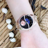  Shop Authentic Michael Kors Lauryn Blue Dial Rose Gold Steel Strap Watch for Women - MK3723 - Luxxuri