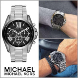  Shop Authentic Michael Kors Bradshaw Black Dial Silver Steel Strap Watch for Men - MK5705 - Luxxuri