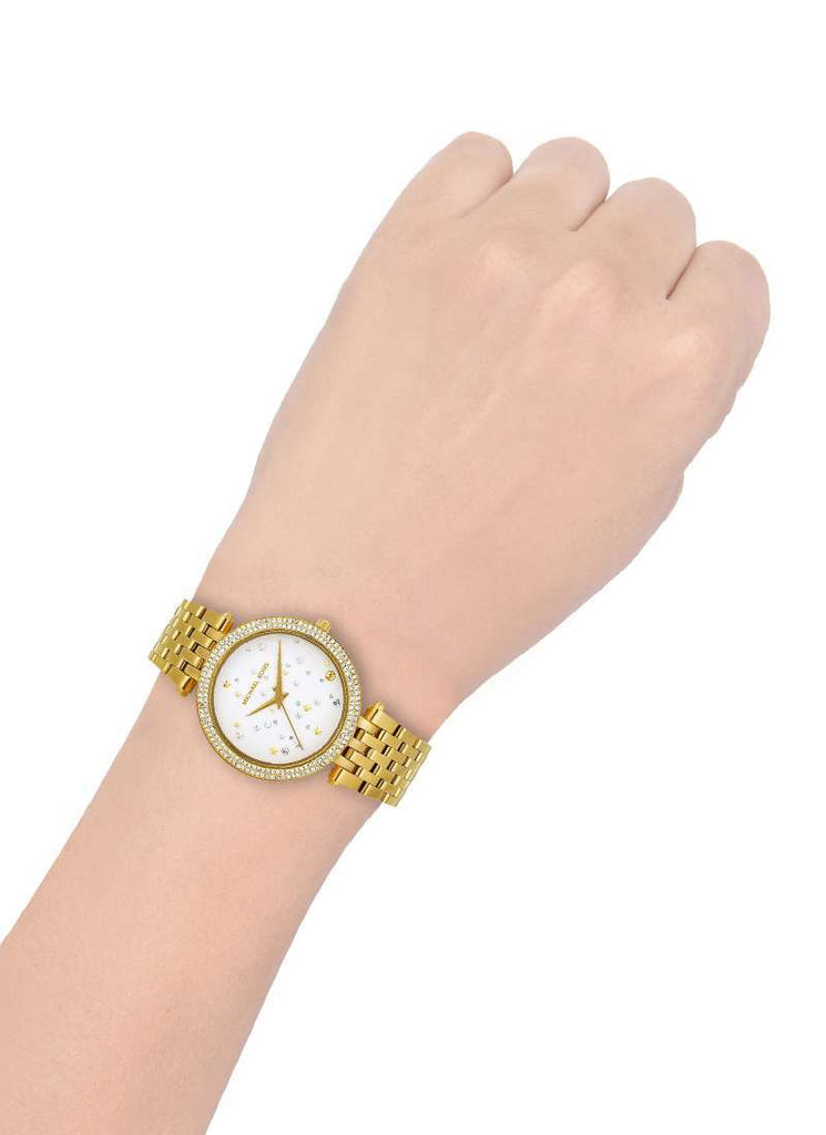  Shop Authentic Michael Kors Darci White Dial Gold Steel Strap Watch for Women - MK3727 - Luxxuri