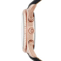  Shop Authentic Michael Kors Lexington Chronograph Rose Gold Dial Black Leather Strap Watch For Men - MK8516 - Luxxuri