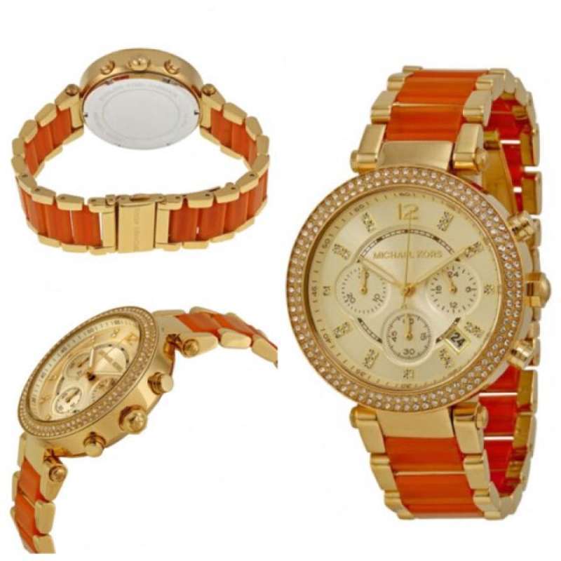  Shop Authentic Michael Kors Parker Gold Dial Two Tone Steel Strap Watch for Women - MK6139 - Luxxuri