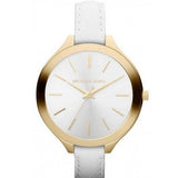  Shop Authentic Michael Kors Slim Runway White Dial White Leather Strap Watch For Women - MK2273 - Luxxuri