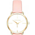  Shop Authentic Michael Kors Portia Quartz White Dial Pink Leather Strap Watch For Women - MK2659 - Luxxuri