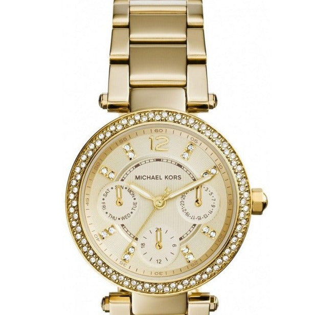  Shop Authentic Michael Kors Parker White Dial Gold Steel Strap Watch for Women - MK6056 - Luxxuri