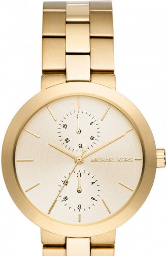  Shop Authentic Michael Kors Garner Quartz Gold Dial Gold Steel Strap Watch For Women - MK6408 - Luxxuri