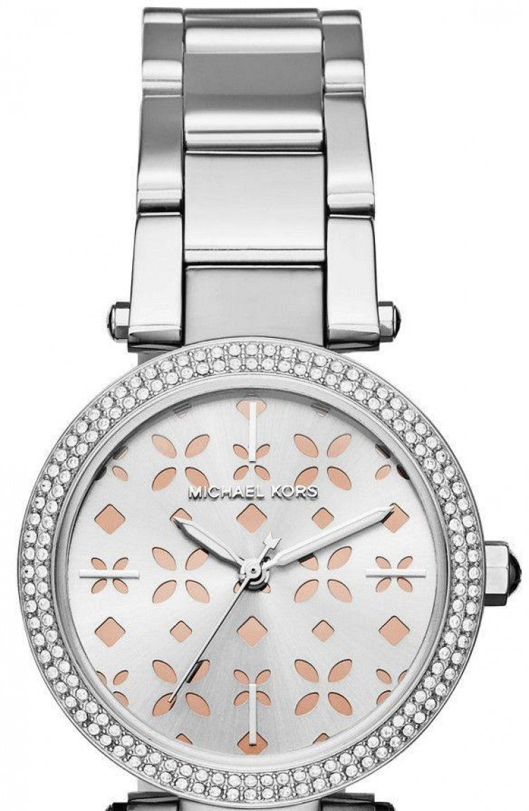  Shop Authentic Michael Kors Parker Silver Dial Silver Stainless Steel Strap Watch for Women - MK6483 - Luxxuri