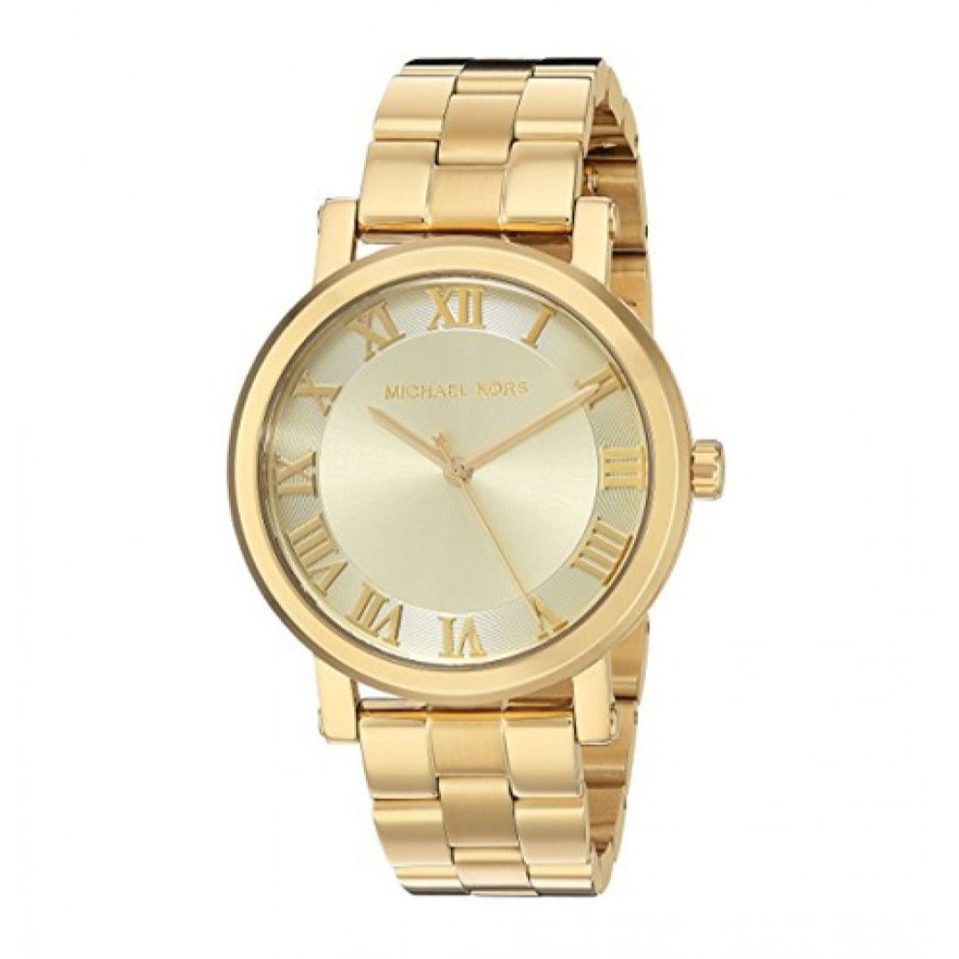  Shop Authentic Michael Kors Norie Gold Dial Gold Steel Strap Watch for Women - MK3560 - Luxxuri