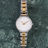  Shop Authentic Michael Kors Pyper Quartz Silver Dial Two Tone Steel Strap Watch For Women - MK1041 - Luxxuri