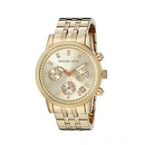  Shop Authentic Michael Kors Ritz Chronograph Gold Dial Gold Steel Strap Watch for Women - MK5676 - Luxxuri