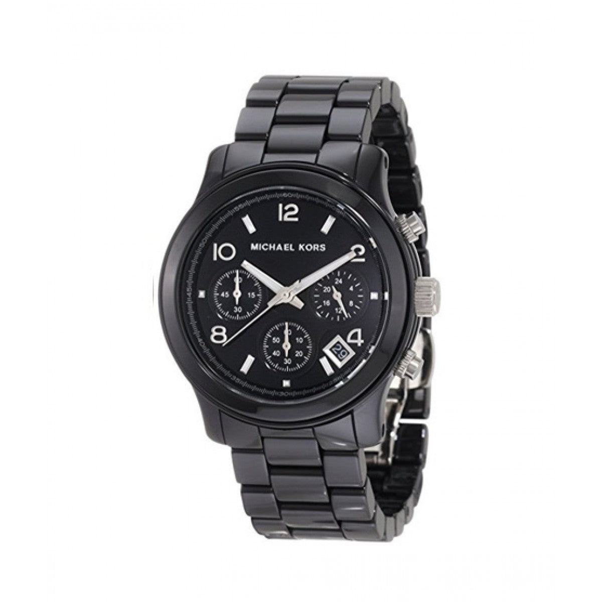 Shop Authentic Michael Kors Runway Black Ceramic Dial Black Steel Strap Watch for Women - MK5162 - Luxxuri