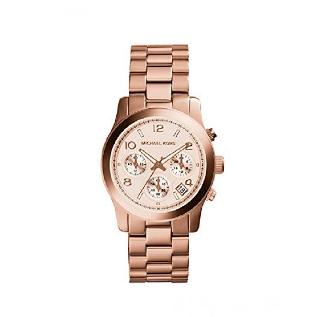  Shop Authentic Michael Kors Runway Rose Gold Dial Rose Gold Steel Strap Watch for Women - MK5128 - Luxxuri