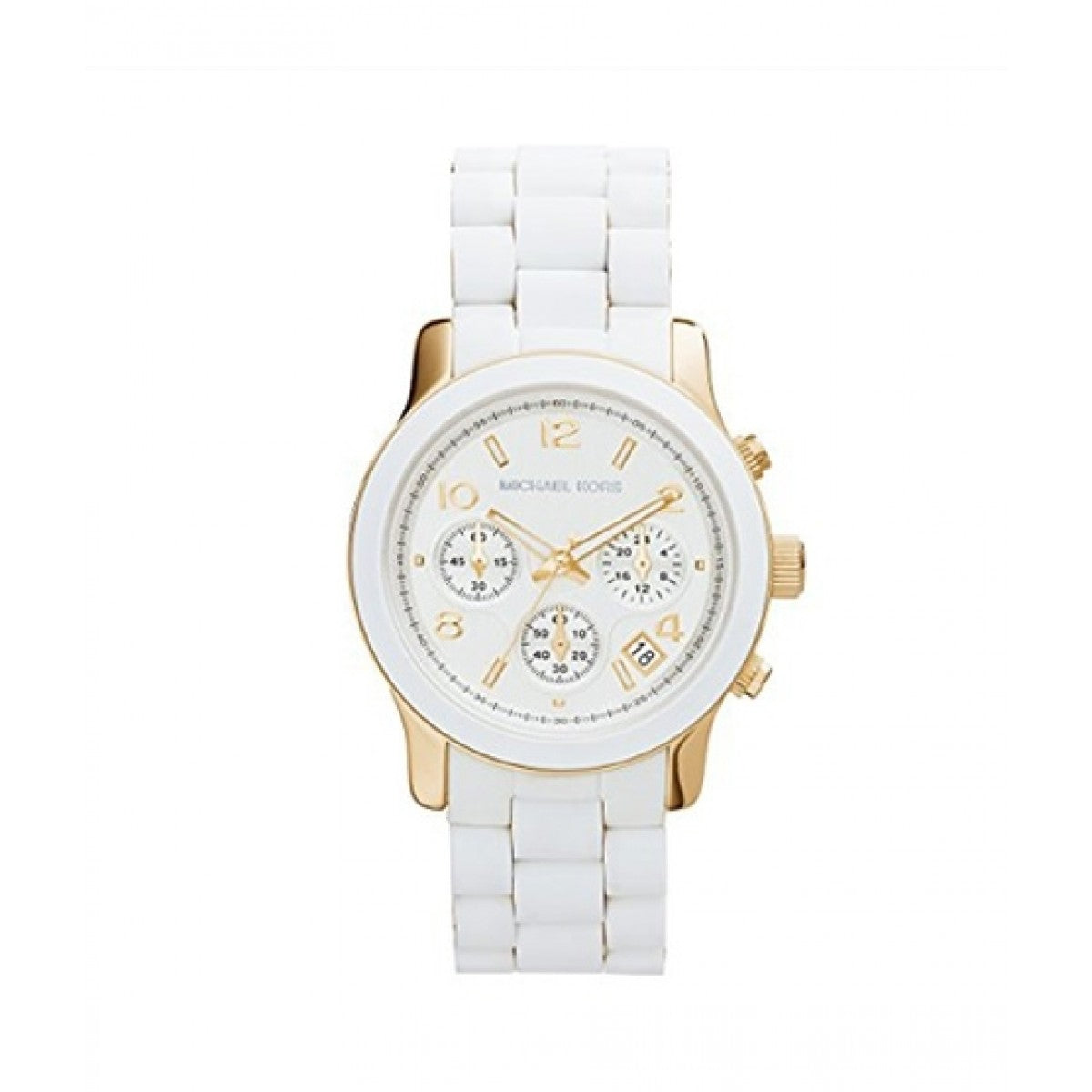 Michael Kors Runway White Dial White Steel Strap Watch for Women - MK5145