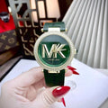 Shop Authentic Michael Kors Parker Green Dial Green Leather Strap Watch For Women - MK4724 - Luxxuri