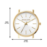  Shop Authentic Michael Kors Pyper Quartz Silver Dial White Leather Strap Watch For Women - MK2858 - Luxxuri