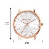  Shop Authentic Michael Kors Pyper Quartz White Dial Pink Leather Strap Watch For Women - MK2859 - Luxxuri