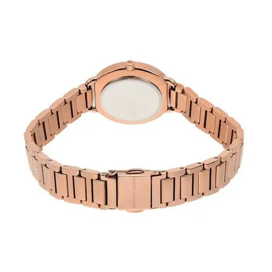  Shop Authentic Michael Kors Portia Analog Quartz Rose Gold Dial Rose Gold Steel Strap Watch For Women - MK3839 - Luxxuri