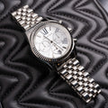  Shop Authentic Michael Kors Lexington Silver Dial Silver Steel Strap Watch for Women - MK5555 - Luxxuri