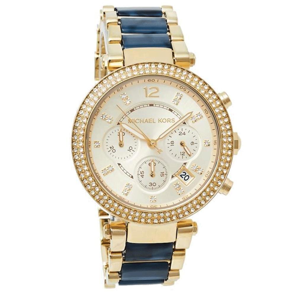  Shop Authentic Michael Kors Parker Gold Dial Two Tone Steel Strap Watch for Women - MK6238 - Luxxuri