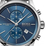  Shop Authentic Hugo Boss Jet Blue Dial Silver Steel Strap Watch for Men - 1513384 - Luxxuri