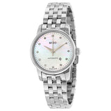  Shop Authentic Mido Baroncelli Automatic Mother Of Pearl Dial Silver Steel Strap Watch For Women - M7600.4.69.1 - Luxxuri