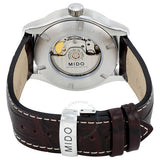 Shop Authentic Mido Multifort Automatic Silver Dial Black Leather Strap Watch For Men - M005.430.16.031.80 - Luxxuri