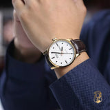  Shop Authentic Mido Multifort Automatic Silver Dial Brown Leather Strap Watch For Men - M005.430.36.031.80 - Luxxuri