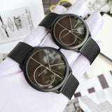  Shop Authentic Calvin Klein Minimal Black Dial Black Mesh Bracelet Watch for Women - K3M5245X - Luxxuri