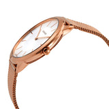  Shop Authentic Calvin Klein Minimal White Dial Rose Gold Mesh Bracelet Watch for Men - K3M21626 - Luxxuri