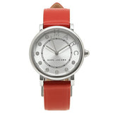  Shop Authentic Marc Jacobs Roxy Silver Dial Red Leather Strap Watch for Women - MJ1632 - Luxxuri