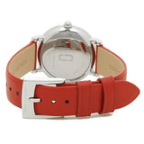  Shop Authentic Marc Jacobs Roxy Silver Dial Red Leather Strap Watch for Women - MJ1632 - Luxxuri