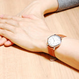  Shop Authentic Marc Jacobs Roxy Silver Dial Brown Leather Strap Watch for Women - MJ1572 - Luxxuri