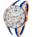  Shop Authentic Marc Jacobs Rock Chronograph White Dial Two Tone Silicone Strap Watch for Women - MBM2594 - Luxxuri