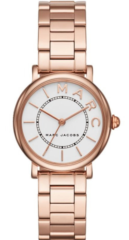  Shop Authentic Marc Jacobs Roxy White Dial Rose Gold Steel Strap Watch for Women - MJ3527 - Luxxuri