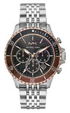  Shop Authentic Michael Kors Bayville Chronograph Black Dial Silver Steel Strap Watch For Men - MK8725 - Luxxuri