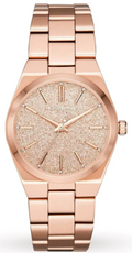  Shop Authentic Michael Kors Channing Quartz Rose Gold Dial Rose Gold Steel Strap Watch For Women - MK6624 - Luxxuri