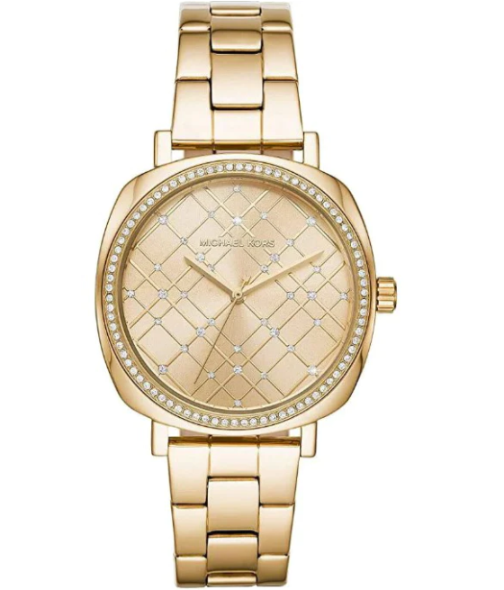 Michael Kors Nia Quartz Gold Dial Gold Steel Strap Watch For Women - MK3989